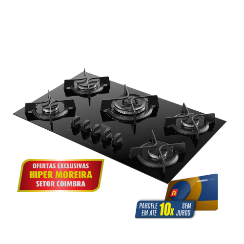 Cooktop Dako Supreme 5 Bocas Preto