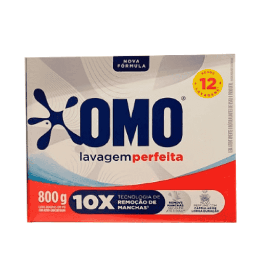 Lava Roupas em Pó OMO Lavagem Perfeita 800g